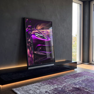 Quadro Decorativo Aston Martin: Elegância e Sofisticação para Sua Parede em ambiente decorado - quadros decorativos para sala