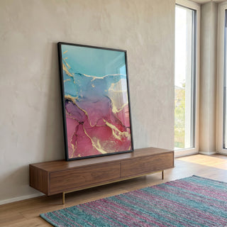 Quadro Decorativo Abstrato Colors: Toque de Magia em ambiente decorado - quadros decorativos para sala
