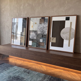 Quadro Decorativo: Inspiração e Paz Interior em ambiente decorado - quadros decorativos para sala