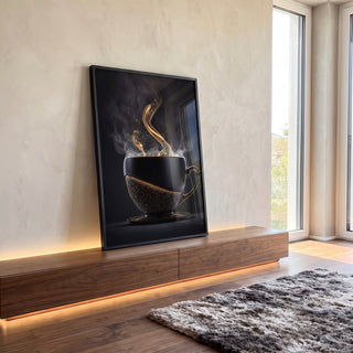 Quadro Decorativo: Encanto Moderno e Luxuoso para sua Sala em ambiente decorado - quadros decorativos para sala