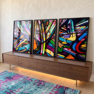 Quadro Decorativo: Explosão de Cores Para Revolucionar em ambiente decorado - quadros decorativos para sala