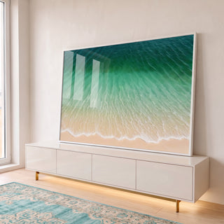 Quadro Decorativo Praia dos Sonhos em ambiente decorado - quadros decorativos para sala