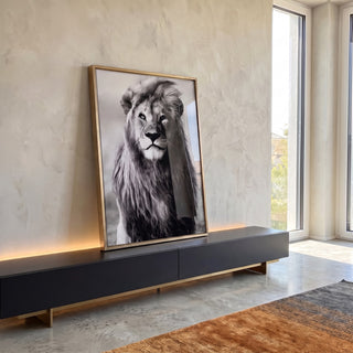 Quadro Decorativo Caveira Gold - Exclusividade Moderna em ambiente decorado - quadros decorativos para sala