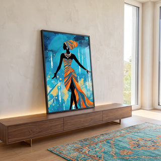 Quadro Decorativo Consciência Negra 05 - Estilo e Sofisticação para Sua Casa em ambiente decorado - quadros decorativos para sala