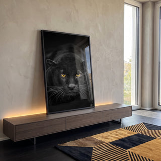 Quadro Decorativo Majestade da Pantera Negra - Adicione Elegância em ambiente decorado - quadros decorativos para sala