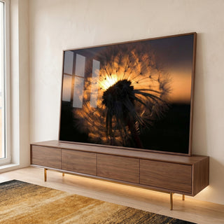 Quadro Decorativo Liberdade ao Pôr do Sol em ambiente decorado - quadros decorativos para sala