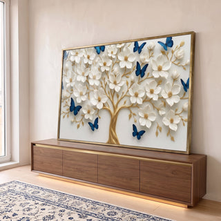 Quadro Decorativo Árvore da Vida em ambiente decorado - quadros decorativos para sala