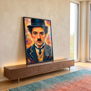 Quadro Decorativo Retrato Estilizado em ambiente decorado - quadros decorativos para sala