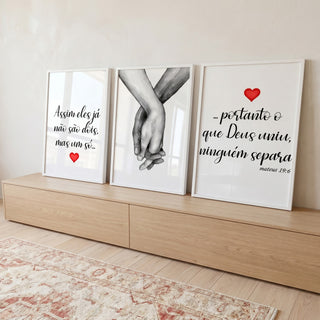Quadro Decorativo Frases Amor Eterno em ambiente decorado - quadros decorativos para sala