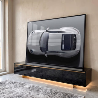 Quadro Decorativo Exclusivo Porsche 911 - Sinônimo de Luxo em ambiente decorado - quadros decorativos para sala