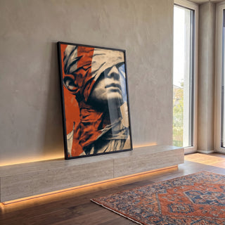 Quadro Decorativo Força em Vulnerabilidade em ambiente decorado - quadros decorativos para sala
