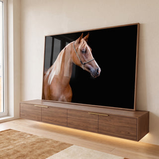 Quadro Decorativo: Majestoso Cavalo Marrom - Transforme Seu Espaço em ambiente decorado - quadros decorativos para sala