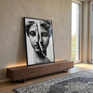 Quadro Decorativo: Reflexão de Beleza Clássica em ambiente decorado - quadros decorativos para sala