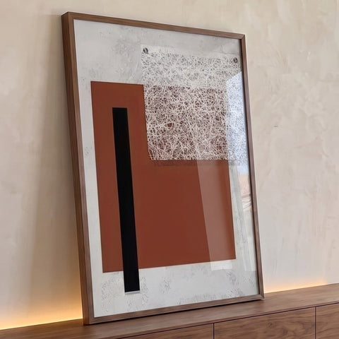 Quadro Decorativo Elegância Abstrata em Tons Serenos