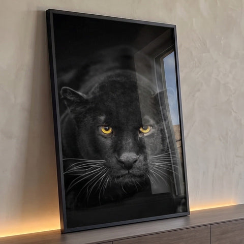 Quadro Decorativo Majestade da Pantera Negra Adicione Elegância
