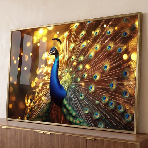 Quadro Decorativo Pavão Beleza e Estilo para Seu Espaço