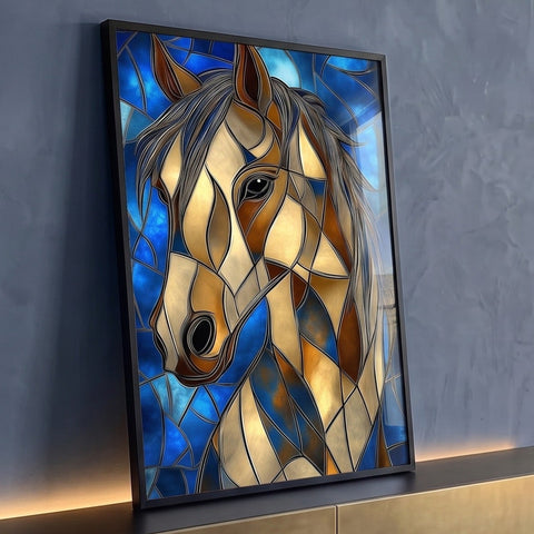 Quadro Decorativo Cavalo Abstrato