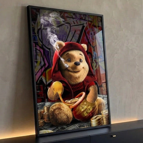 Quadro Decorativo Pooh Arte Lúdica para Transformar Seu Ambiente