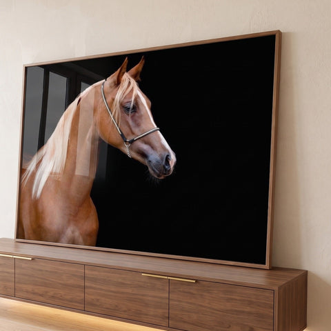 Quadro Decorativo Majestoso Cavalo Marrom Transforme Seu Espaço