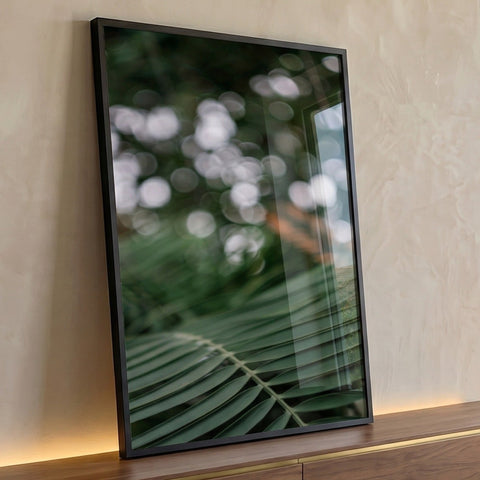 Quadro Decorativo Folha de Palmeira Toque Tropical Único