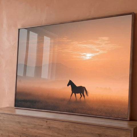 Quadro Decorativo Cavalo em Liberdade Plena