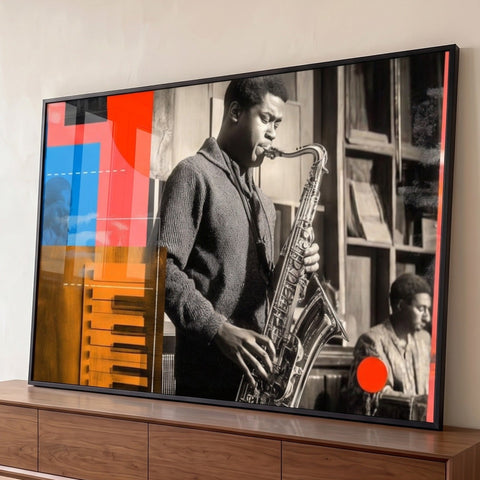 Quadro Decorativo Essência do Jazz Vibrante