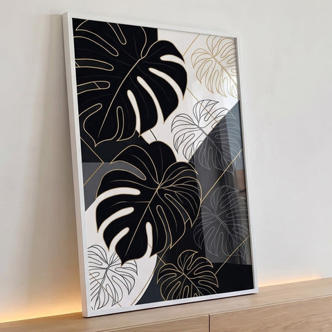 Quadro Decorativo Folha Monstera com Elegância