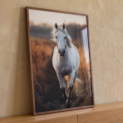 Quadro Decorativo Liberdade do Cavalo Branco