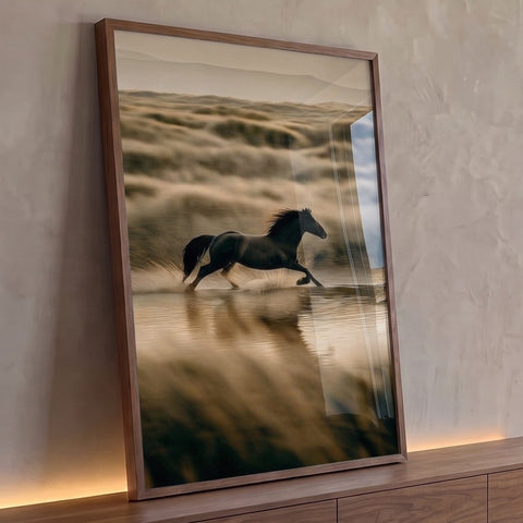 Quadro Decorativo Cavalo em Movimento
