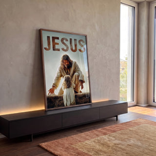 Quadro Decorativo Espiritualidade e Acolhimento em ambiente decorado - quadros decorativos para sala