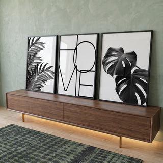 Quadro Decorativo: Paz Verde - Natureza e Design Unidos em ambiente decorado - quadros decorativos para sala