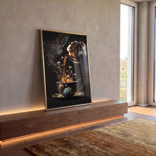 Quadro Decorativo Encantador: Harmonia na Cozinha em ambiente decorado - quadros decorativos para sala