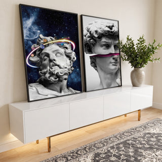 Quadro Decorativo: Bustos Clássicos - Transforme seu Espaço em ambiente decorado - quadros decorativos para sala