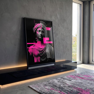 Quadro Decorativo A Nova Era Grega em ambiente decorado - quadros decorativos para sala