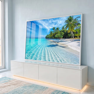 Quadro Decorativo: Paraíso Tropical - Eleva seu Espírito em ambiente decorado - quadros decorativos para sala