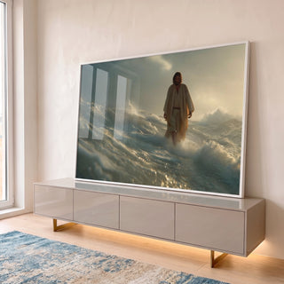 Quadro Decorativo: Caminho Sobre as Águas em ambiente decorado - quadros decorativos para sala
