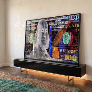 Quadro Decorativo Riqueza e Arte em ambiente decorado - quadros decorativos para sala