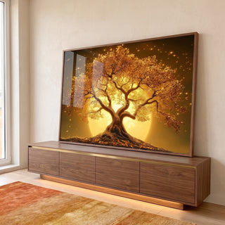 Quadro Decorativo O Renascimento da Vida na Árvore em ambiente decorado - quadros decorativos para sala