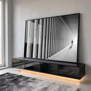 Quadro Decorativo: Mistério em Corredor Antigo em ambiente decorado - quadros decorativos para sala