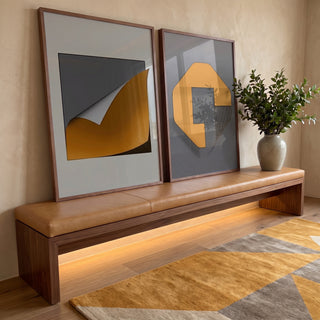 Quadro Decorativo: Viagem Abstrata nas Cores em ambiente decorado - quadros decorativos para sala