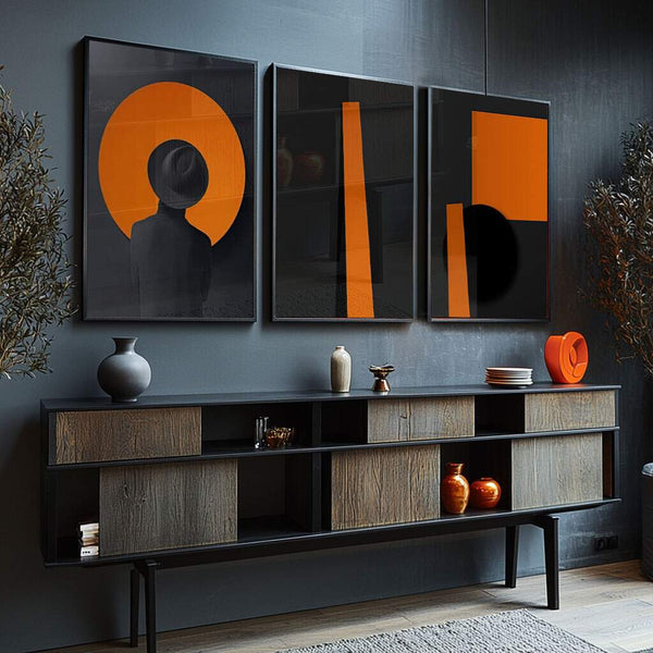 quadros decorativos abstratos em canvas para salas modernas