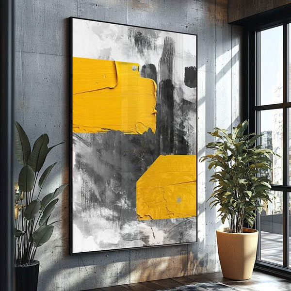 Como decorar com quadros preto e branco para quarto: composição geométrica elegante