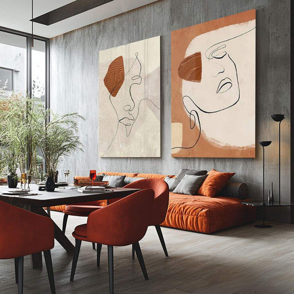 quadros decorativos para quarto feminino minimalista em tons neutros