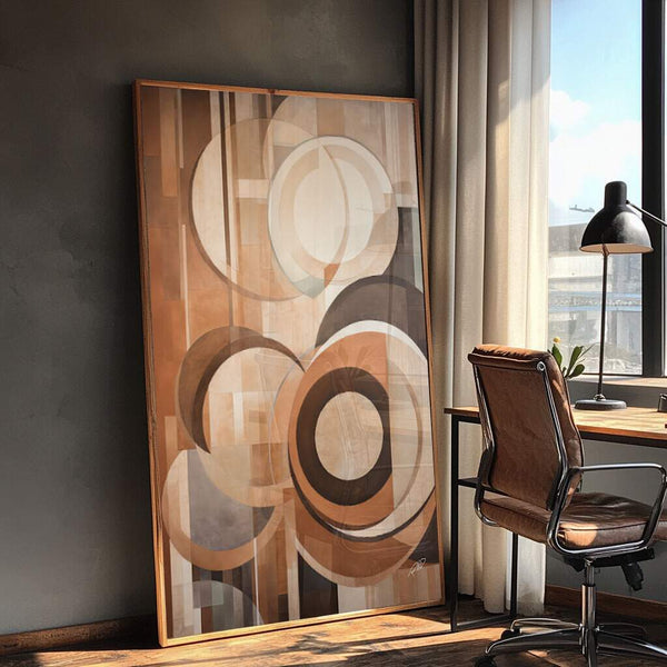 Quadro para parede azul: decorativo abstrato rústico com elegância e estilo