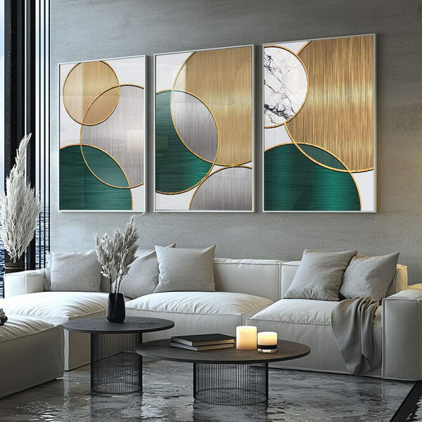 quadros decorativos para cozinha em estilo geométrico e minimalista