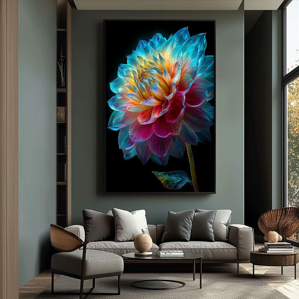 quadros decorativos contemporâneos com design atual e cores vibrantes