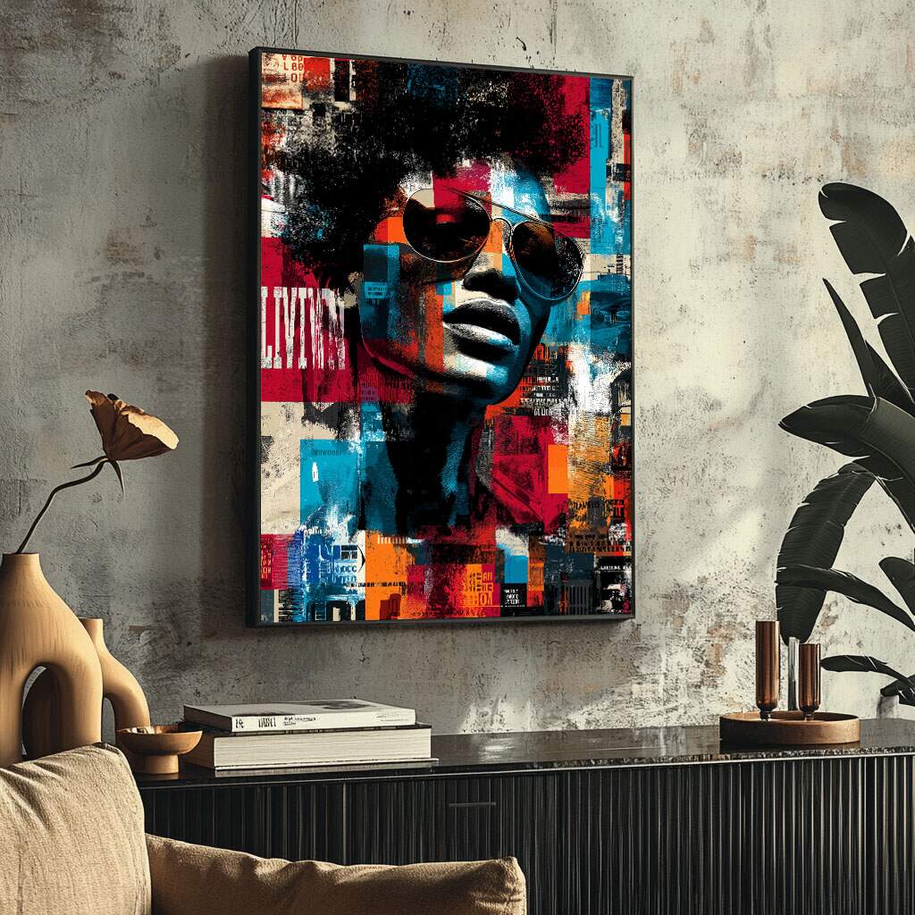 quadros decorativos para quarto infantil com cores vibrantes e design urbano