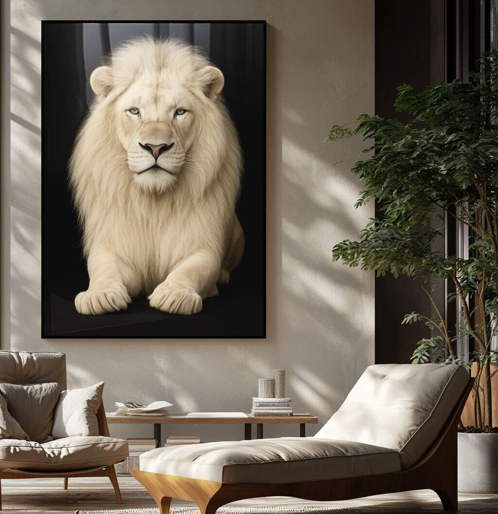 quadros decorativos para quartos infantis com tema de animais majestosos leão