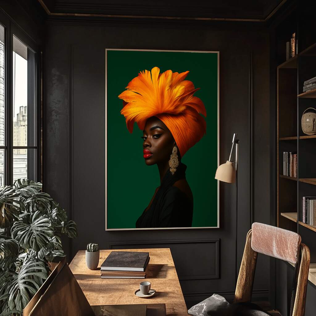 quadros decorativos para escolha por estilo com figuras vibrantes