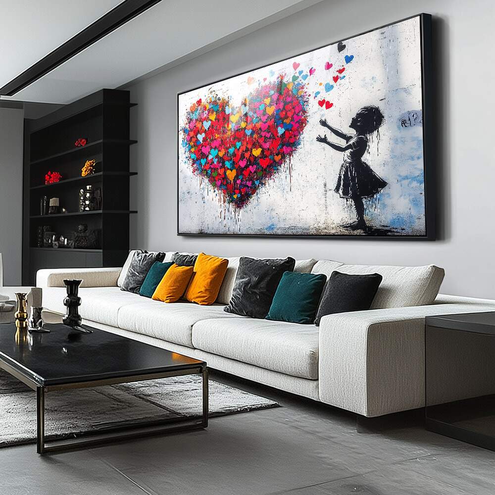 Guia Definitivo para Quadro Menina com Coração de Cores em decoração premium